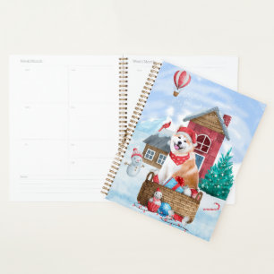 Agenda Akita Dog Na Casa De Cachorro De Neve