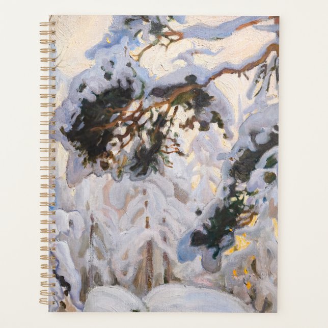Agenda Akseli Gallen-Kallela - Floresta no inverno (Frente)