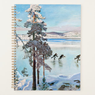 Agenda Akseli Gallen-Kallela - Patinadores perto de Kalel