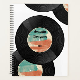Agenda Álbum de Música Retro Vinyl Record