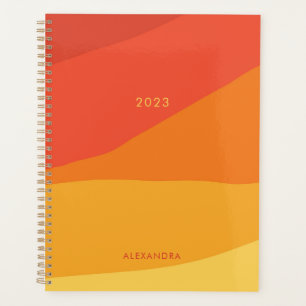 Agenda Alças Geométricas Coloridas Retrovisoras Laranja