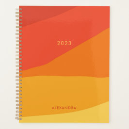 Agenda Alças Geométricas Coloridas Retrovisoras Laranja S
