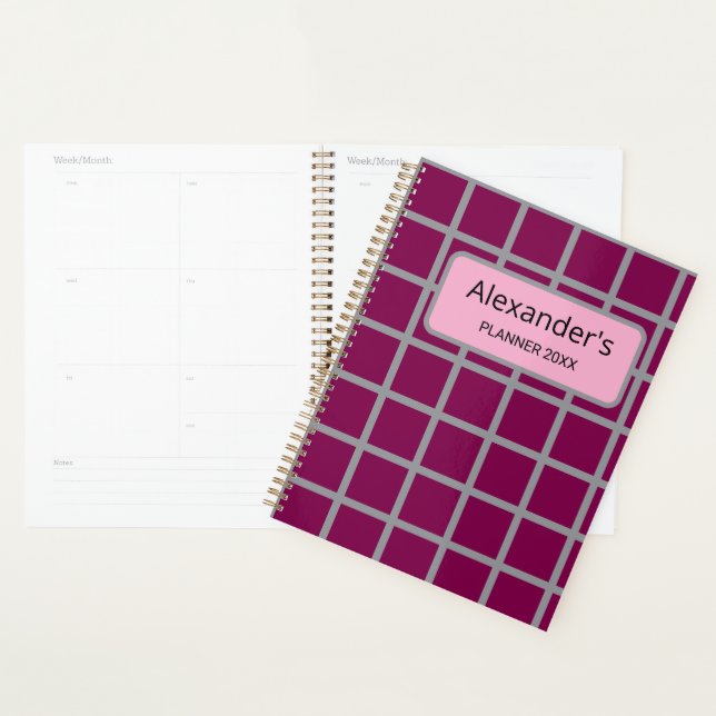 Agenda Alexander personalizável (Exibição)