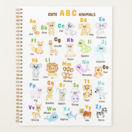 Agenda Alfabeto Animal ABC Animais fofos