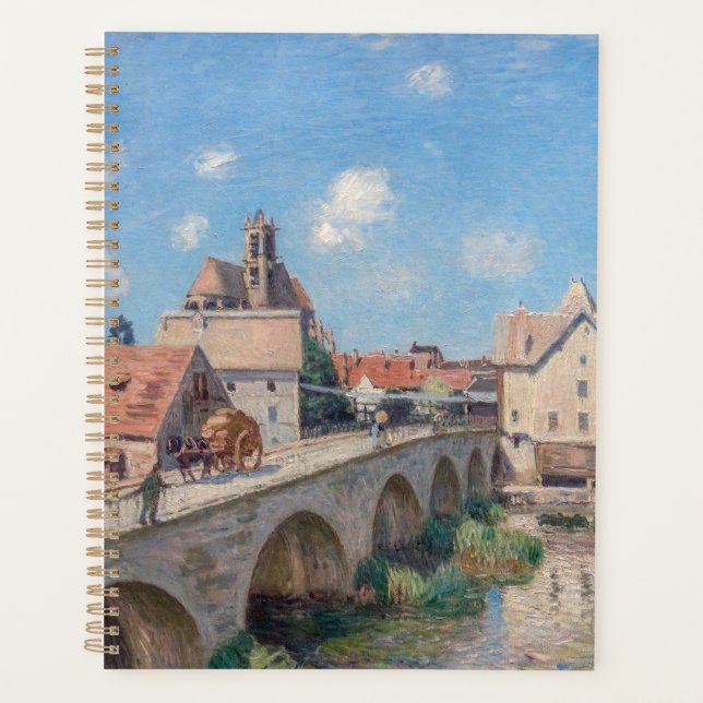 Agenda Alfred Sisley trabalho de arte - Le Pont de Moret (Frente)