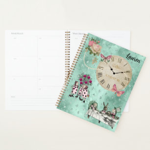 Agenda Alice no País das Maravilhas Moderna Personalizada