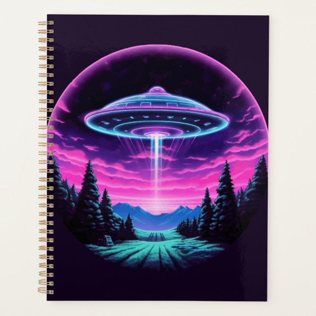Agenda Alienígena Espacial Retrofuturista (Frente)