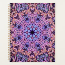 Alienígena Psicodélico Roxo Caleidoscópico Mandala