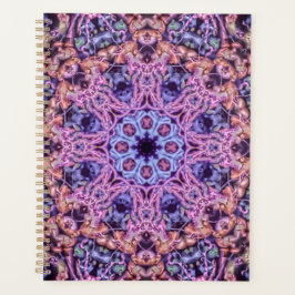 Agenda Alienígena Psicodélico Roxo Caleidoscópico Mandala