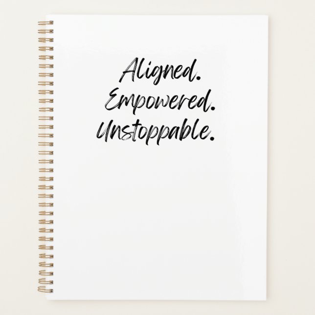 Agenda Aligned. Empowered. Unstoppable. (Frente)