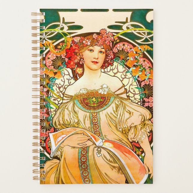 Agenda Alphonse Mucha Art Nouveau Daydre (Frente)