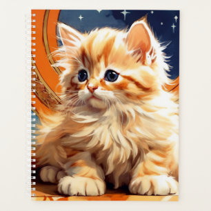 Agenda Alphonse Mucha Art Nouveau Orange Cat