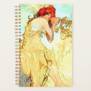 Agenda Alphonse Mucha Art Nouveau Summer