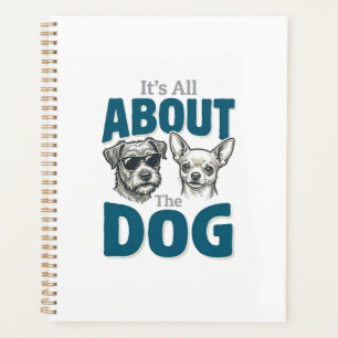 Agenda Amante de Cachorro Engraçado Gráfico de Gravura Vi