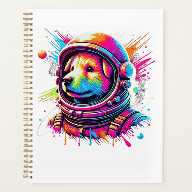 Agenda Amante de Cachorro Espacial Design (Frente)