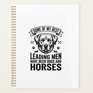 Agenda Amante de Cão Cavalo Vintage Design de Homens Líde