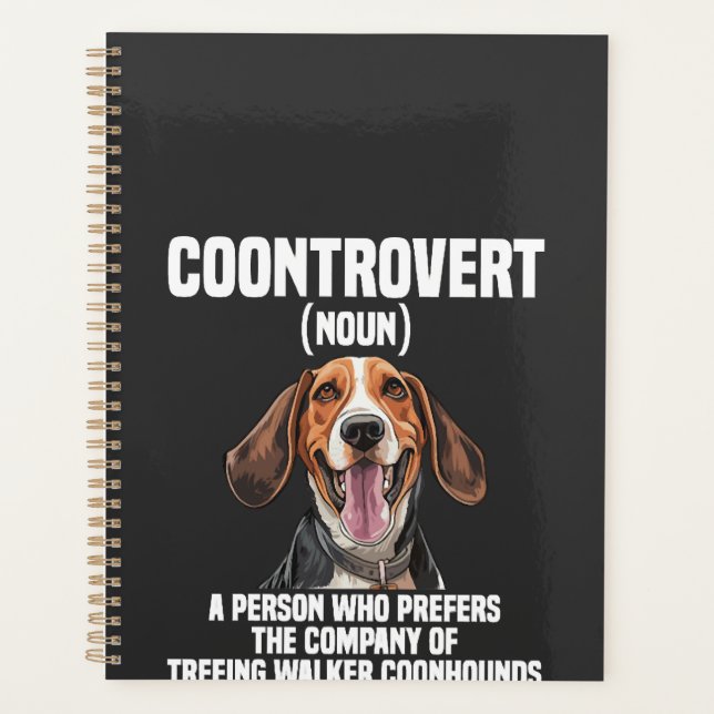 Agenda Amante do Treeing Walker Coonhound Cachorro Coontr (Frente)
