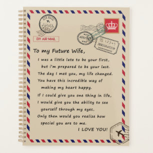 Agenda Amantes de Esposa À Minha Futura Esposa Eu Te A
