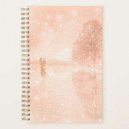 Agenda Amantes em lagoa congelada