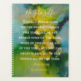 Agenda Amarela Tintas de Verdes Blues