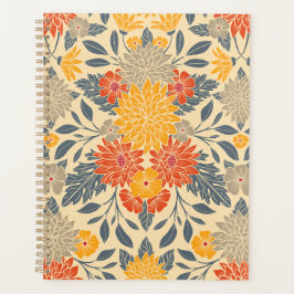 Agenda Amarelo quente, laranja e azul