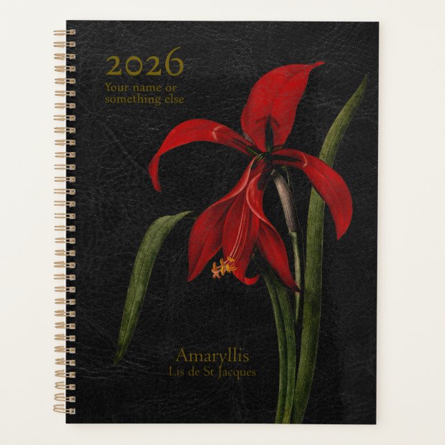 Agenda Amaryllis Grandiflora: The Herald of Splendour (Frente)