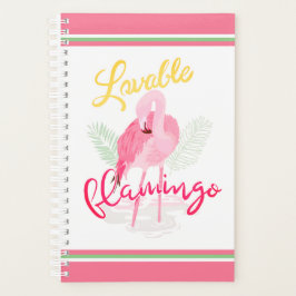 Agenda Amável Flamingo Rosa Tropical