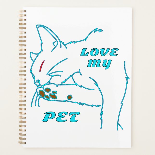 AGENDA AME MEU GATO DE AQUA (Frente)