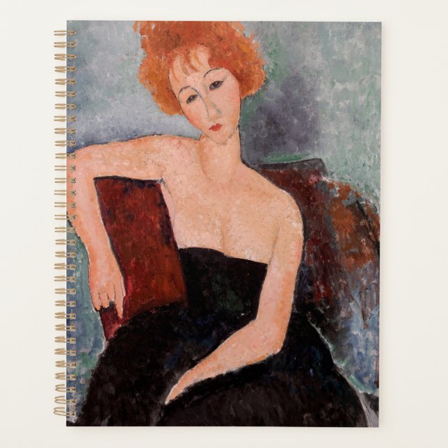 Agenda Amedeo Modigliani - Vestido da Noite Ruiva (Frente)