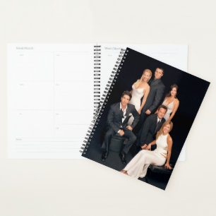 Agenda AMIGOS™ Grupo no Visto Formal Negro e Branco