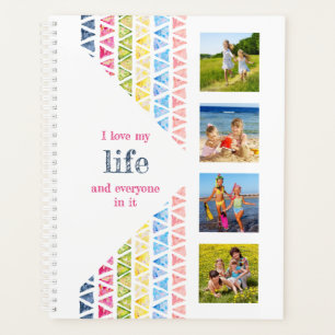 Agenda Amo a Colagem de Fotos da Minha Vida - Coloração