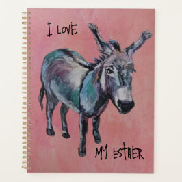 Agenda Amo minha Esther (personalizar) burro
