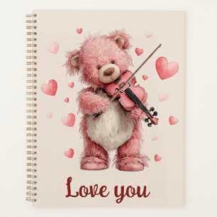 Agenda Amo Você Teddy com Violino