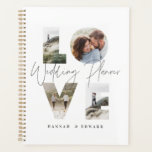 Agenda Amor 4 foto, casamento personalizado<br><div class="desc">Amor 4 foto simples presente personalizado moderno de planejador de casamento para aquele que você ama.</div>