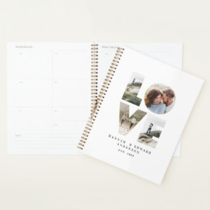 Agenda Amor 4 foto simples presente personalizado moderno