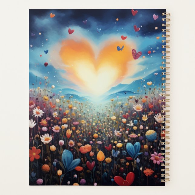 Agenda Amor Brilha Planejador, Desatualizado, Calendário (Verso)