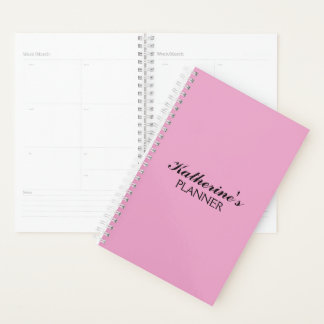 Agenda Amor de Borboleta | Cor Sólida Magenta 4 Pessoal