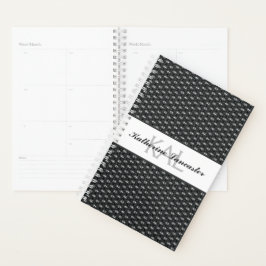 Agenda Amor de Borboleta | Renda Preta 3 Personalizado