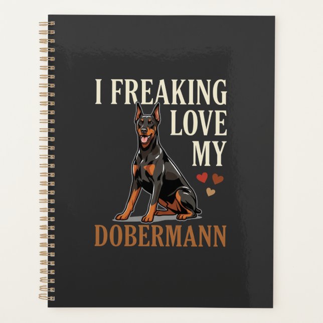 Agenda Amor Dobermann Amante de Cachorro (Frente)