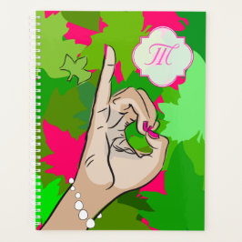 Agenda Amor rosa e verde