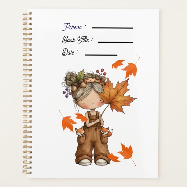 Agenda An Autumn Day Book Planner Cover (Frente)