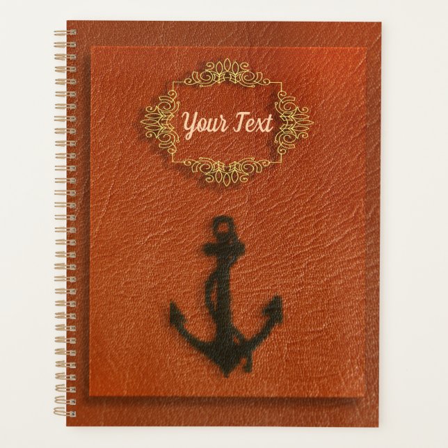 Agenda Âncora personalizada náutica (Frente)