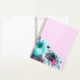 Agenda Anéis com pétalas de rosa branca