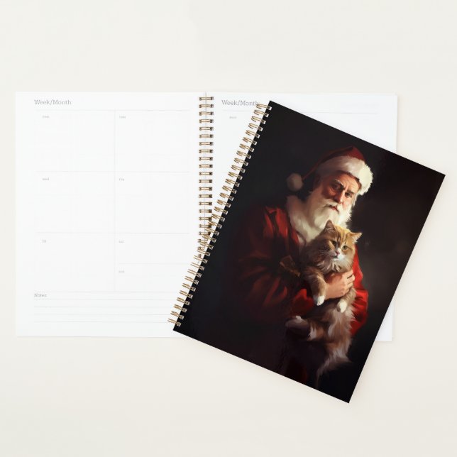 Agenda Angora Gata Santa Claus Festivo (Exibição)