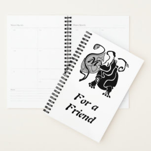 Agenda Angry Hippo Monograma