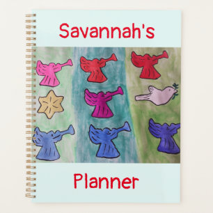 Agenda Ângulos De Natal Com Planner De Trompetes