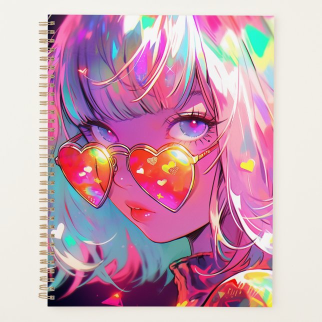 Agenda Anime Girl Hearts (Frente)