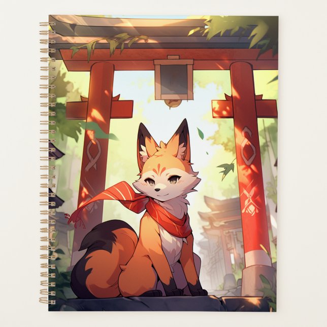Agenda Anime Kitsune Cute Fox Fantasy Art (Frente)