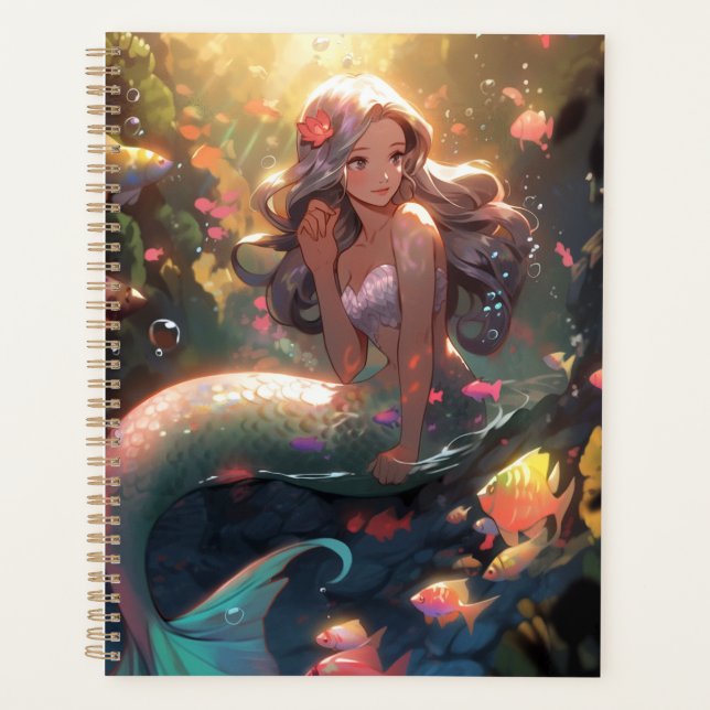 Agenda Anime Mermaid Girl Fantasy Art (Frente)