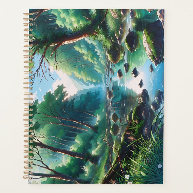 Agenda Anime Waldlandschafts Grafik (Frente)